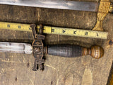 Vtg Knights Of Freemason Dress Sword Dagger 1920's Antique Cerimonial Leather ha