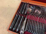 VTG Made in Germany Prunus Solingen Rostfrei 90 silverplate flatware complete