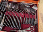 VTG Made in Germany Prunus Solingen Rostfrei 90 silverplate flatware complete