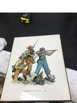 vintage original period civil war soldier confederate infantry 1863 battle field