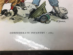 vintage original period civil war soldier confederate infantry 1863 battle field