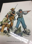 vintage original period civil war soldier confederate infantry 1863 battle field
