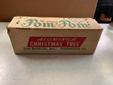 VTG Made In USA The Sparkler Pom-Pom Aluminum Christmas Tree 3 feet 25 branches