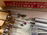 VTG Made In USA The Sparkler Pom-Pom Aluminum Christmas Tree 3 feet 25 branches