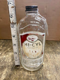 Vtg Oil Can Bottle WW2 Sohio Hi Cyl Glass 1940's Gas Advertising Service station