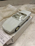 vtg ERTL 1991 Corvette Convertible Cascade white 1:25 scale collectable car