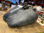 Vtg Gas fuel Tanks 5 Gallon Shovelhead Fatbobs 1967-1972 Emblem Mounts OEM FLH