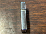 VTG 1972 Polished Chrome Lined Zippo Lighter Slim TL initials