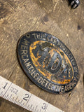 Mda Mercantile Detective Agency Auto Truck Badge Emblem License Porcelain sign