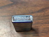 VTG 1972 Polished Chrome Lined Zippo Lighter Slim TL initials