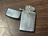 VTG 1972 Polished Chrome Lined Zippo Lighter Slim TL initials