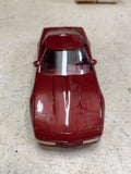 vtg ERTL 1991 Corvette Zr-1 medium brilliant red metallic 1:25 scale car