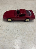 vtg ERTL 1991 Corvette Zr-1 medium brilliant red metallic 1:25 scale car