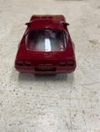 vtg ERTL 1991 Corvette Zr-1 medium brilliant red metallic 1:25 scale car