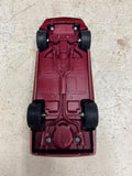 vtg ERTL 1991 Corvette Zr-1 medium brilliant red metallic 1:25 scale car
