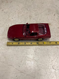 vtg ERTL 1991 Corvette Zr-1 medium brilliant red metallic 1:25 scale car