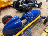 NOSCO PLASTICS DOODLE BUG MIDGET RACE CAR INDY MINI 8" WIND UP TOY VTG Erie PA!
