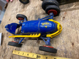 NOSCO PLASTICS DOODLE BUG MIDGET RACE CAR INDY MINI 8" WIND UP TOY VTG Erie PA!