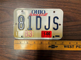 VTG 2000??? Ohio State Motorcycle License Plate 81DJS The Heart of It All