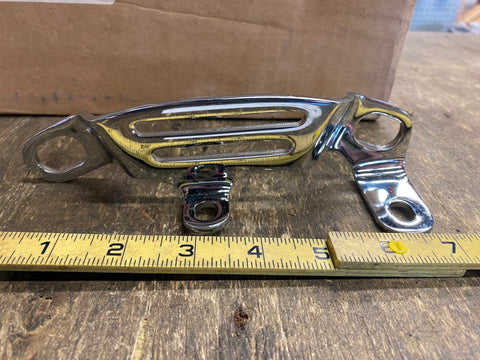 Chrome Breather Bracket Mount Air Cleaner Harley Touring Softail Dyna Mikuni S&S