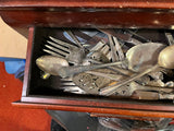 VTG 83 piece set plated silver silverware box Oneida Aladdin Leonard L&C Lot