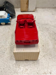 vtg ERTL 1990 corvette convertible bright red 1:25 scale promo car