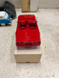 vtg ERTL 1990 corvette convertible bright red 1:25 scale promo car