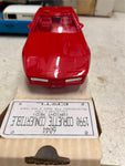 vtg ERTL 1990 corvette convertible bright red 1:25 scale promo car