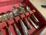 VTG 60 pieces Elkington Silverware set in Decorative Box Made in England