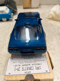vtg ERTL 1991 AMT Corvette ZR-1 medium quasar blue 1:25 scale car collectable