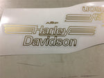 Gas Tank Decals Stickers Harley Shovelhead FX FLH Wide Glide AMF VTG GOLD