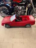 Rolly Toys red Mercedes Benz CLK- Cabrio pedal car Toy 1990's Dealer Promo Rare!