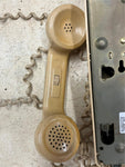 vtg made in USA Cortelco Wall Rotary Telephone Beige adjustable volume