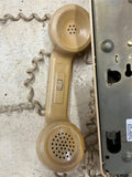 vtg made in USA Cortelco Wall Rotary Telephone Beige adjustable volume