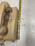 vtg made in USA Cortelco Wall Rotary Telephone Beige adjustable volume