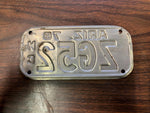 VTG 1978 State of Arizona Motorcycle License Plate ZG52 Original