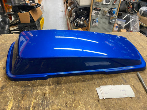 Left Saddlebag Lid Flame Blue Harley Touring FLH FLHX Street Road Glide King 10