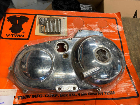Chrome Primary Clutch Cover Kit Harley Sportster 883 1200 1991-1993 Bolts Gasket