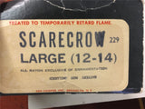 Vtg Ben Cooper Halloween flick and trick costume scare crow large 12-14 no. 229