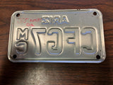 VTG 1982 State of Arizona Motorcycle License Plate CFG7 Original