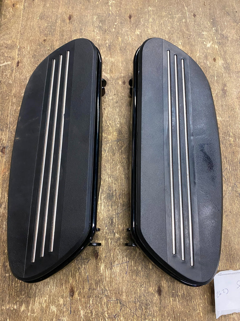 OEM Harley Black Streamliner Floorboards Road Street Glide FLHX Bagger