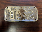 VTG 1979 State of Arizona Motorcycle License Plate S24B Original