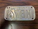 VTG 1976 State of Arizona Motorcycle License Plate KB76 Original