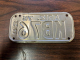 VTG 1976 State of Arizona Motorcycle License Plate KB76 Original