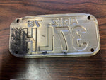 VTG 1976 State of Arizona Motorcycle License Plate 37LH Original
