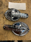 Original Gas Tank Emblems 1959-1960 Panhead XLH Sportster Factory Rechrome VTG