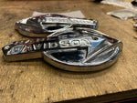 Original Gas Tank Emblems 1959-1960 Panhead XLH Sportster Factory Rechrome VTG