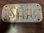 VTG 1976 State of Arizona Motorcycle License Plate JW14 Original