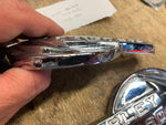 Original Gas Tank Emblems 1959-1960 Panhead XLH Sportster Factory Rechrome VTG