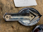Original Gas Tank Emblems 1959-1960 Panhead XLH Sportster Factory Rechrome VTG